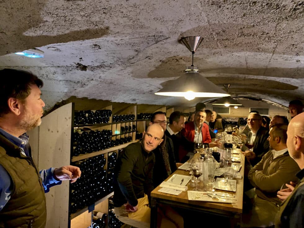 Soirée perles de vignes à l'octave restaurant à Lyon